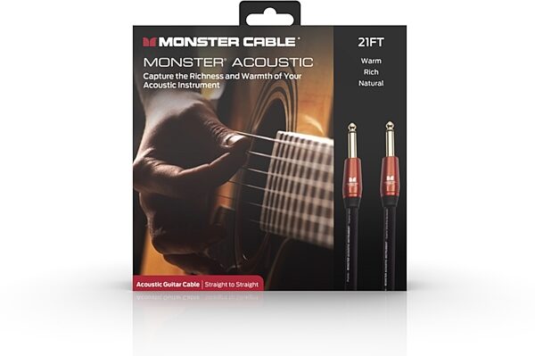Monster Cable Prolink Acoustic Instrument Cable, 21 foot, Main