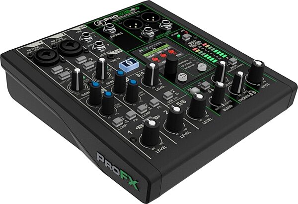 Mackie ProFX6v3 Plus Analog USB Mixer, 6-Channel, New, Action Position Back