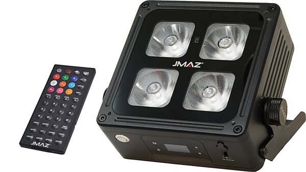 JMAZ MAD PAR 4IP Battery-Powered Outdoor LED Uplight, 6-Pack, Action Position Back