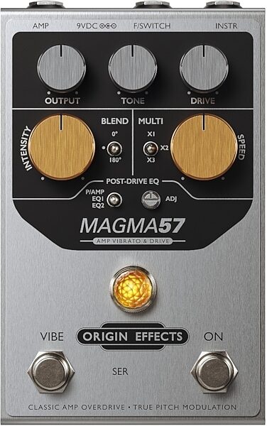 Origin Effects MAGMA57 Amp Vibrato and Drive Pedal, Warehouse Resealed, Main