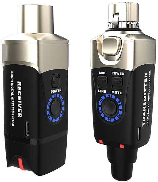 Xvive U3 Digital Plug-On Wireless System for XLR Dynamic Microphones, Black, Main