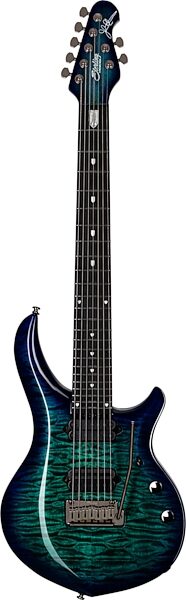 Sterling by Music Man Majesty 207 QM Electric Guitar, 7-String (with Gig Bag), Action Position Back