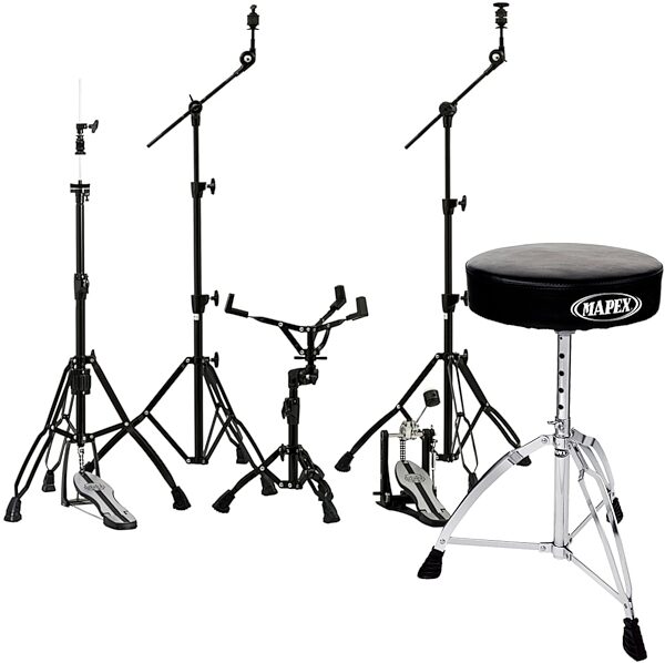 Mapex Mars HP6005 Series Black Edition Drum Hardware Package (with Throne), New, pack