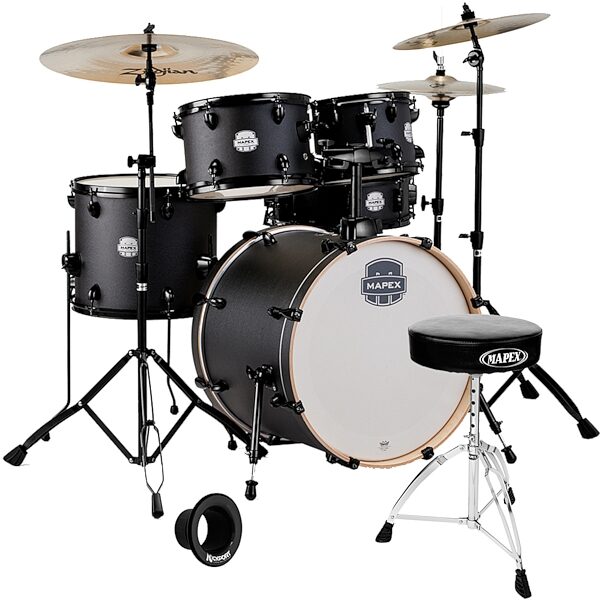 Mapex ST5045FB Storm Fusion Complete Drum Set, 5-Piece, pack