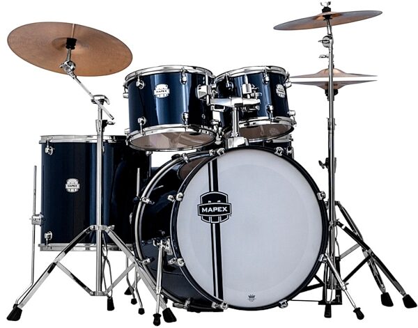 Mapex VR5295TC Voyager SRO Fully Loaded Drum Kit, 5-Piece, Royal Blue