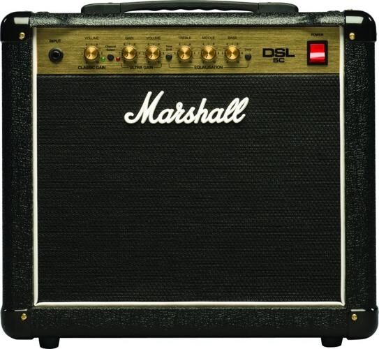 Marshall DSL5C Dual Super Lead Valve Guitar Combo Amplifier (5 Watts, 1x10"), Main