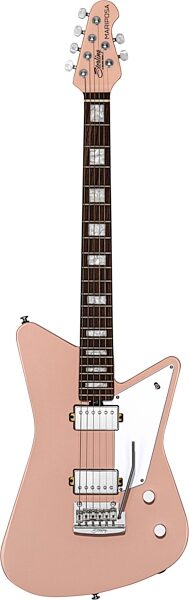 Sterling by Music Man Mariposa Electric Guitar, Pueblo Pink, Action Position Back