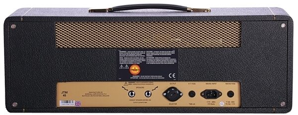 Marshall JTM45 Block Logo Guitar Amplifier Head (30 Watts), Rear