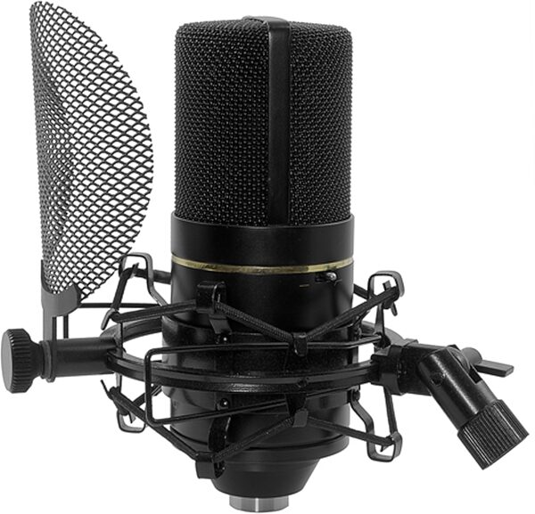 MXL 770 Large-Diaphragm Condenser Microphone Complete Bundle, Action Position Back