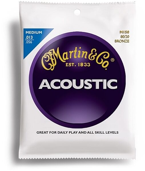 Martin 80/20 Bronze Acoustic Guitar Strings, M150