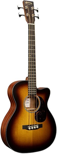 Martin 000C Junior E Acoustic-Electric Bass (with Soft Case), Burst, Action Position Back