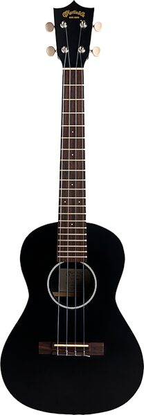 Martin 0X Tenor Ukelele (with Soft Shell Case), Black, Action Position Front