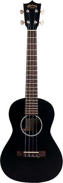 Martin 0X Tenor Ukelele (with Soft Shell Case), Black, Action Position Front