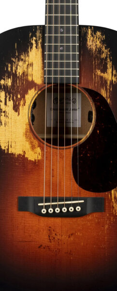 Martin D Junior E StreetLegend Burst Acoustic Guitar (with Soft Case), New, Action Position Back