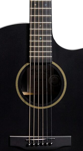 Martin GPC-X1E Acoustic Electric Guitar (with Soft Case), Black, Serial #2826023, Blemished, Action Position Back