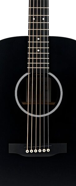 Martin D-X1 Special X Series D Solid Top Acoustic Guitar (with Soft Case), Black, Action Position Back