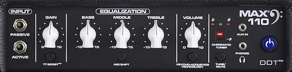 Peavey Max 110 II Bass Combo Amplifier (100 Watts, 1x10"), Controls