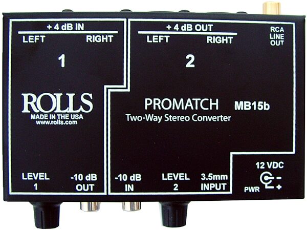 Rolls MB15b ProMatch Stereo Signal Converter Direct Box, New, Main