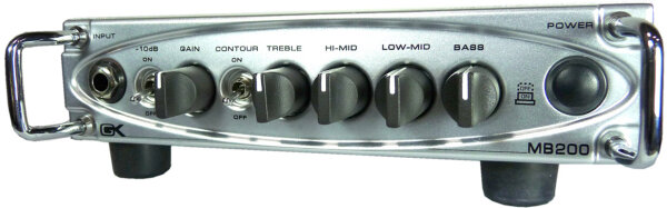 Gallien-Krueger MB200 Bass Amplifier Head (200 Watts), New, Action Position Back