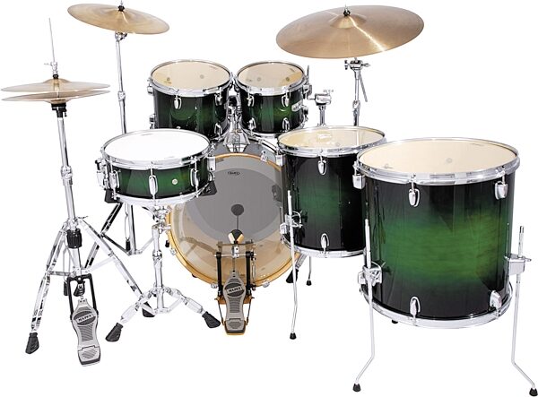 Mapex MB5255A M Birch Standard 5-Piece Drum Kit, Black Forest Green
