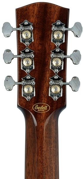 Bedell MBAC-18-G Award Orchestra Acoustic-Electric Guitar (with Gig Bag), Headstock Back