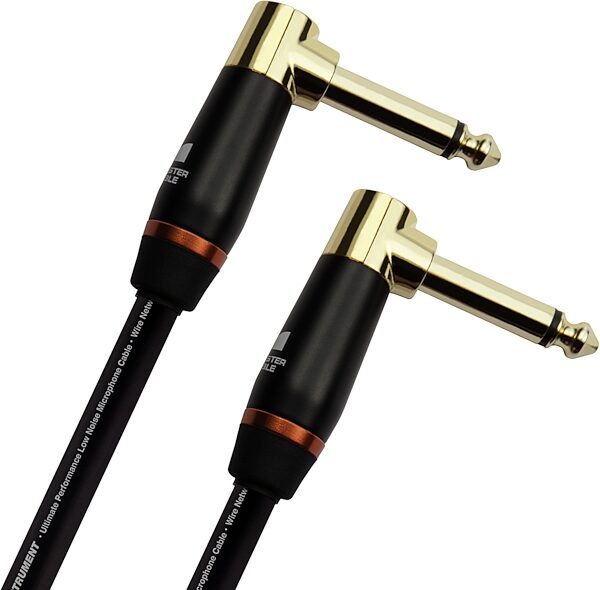 Monster Prolink Bass Instrument Cable, Right-Angle to Right-Angle, Detail Front