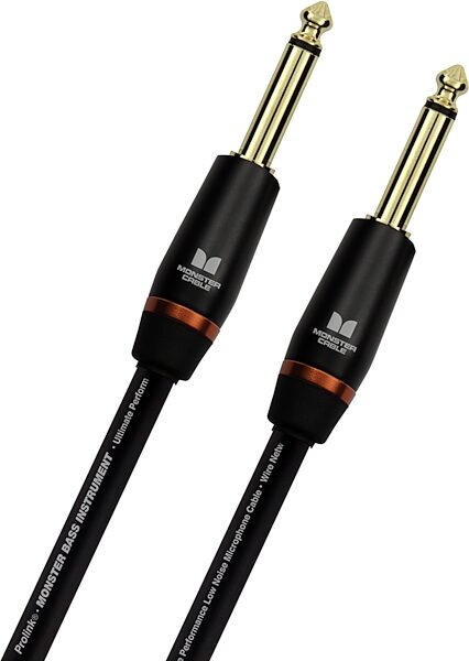 Monster Cable Prolink Bass Instrument Cable, Straight to Straight, Detail Front