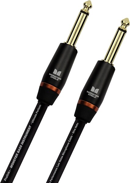 Monster Cable Prolink Bass Instrument Cable, Straight to Straight, 21 foot, Detail Front