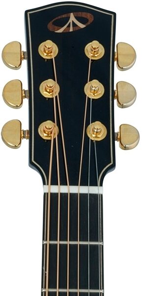 Bedell MBCE-28-G Performance Plus Orchestra Acoustic-Electric Guitar (with Gig Bag), Headstock Front