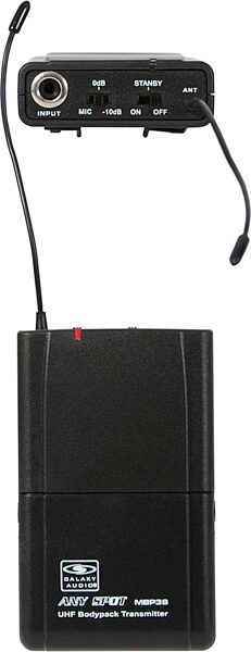 Galaxy Audio EDXR/38SS Dual Wireless Headset Microphone System, Bodypack Transmitter