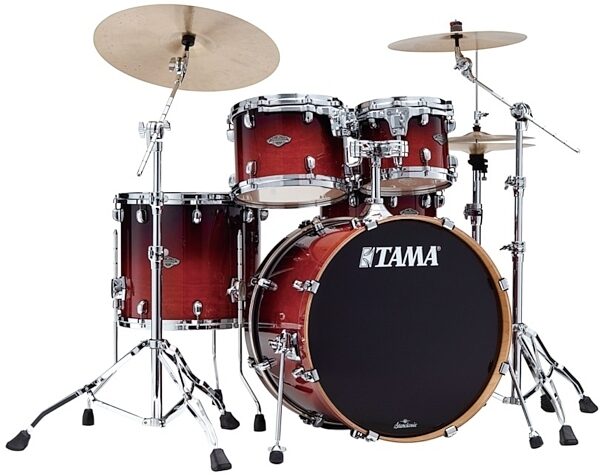 Tama MBS42S Starclassic Maple/Birch Drum Shell Kit, 4-Piece, Dark Cherry Fade, main