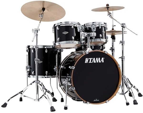 Tama MBS42S Starclassic Maple/Birch Drum Shell Kit, 4-Piece, Piano Black, main