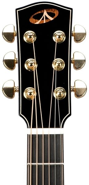 Bedell MB-28-G Perform Plus Orchestra Acoustic Guitar (with Gig Bag), Headstock Front