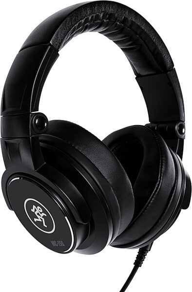 Mackie MC-150 Professional Closed-Back Headphones, New, Angled Side