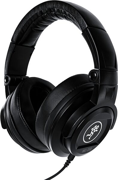 Mackie MC-250 Professional Closed-Back Headphones, New, Angled Side