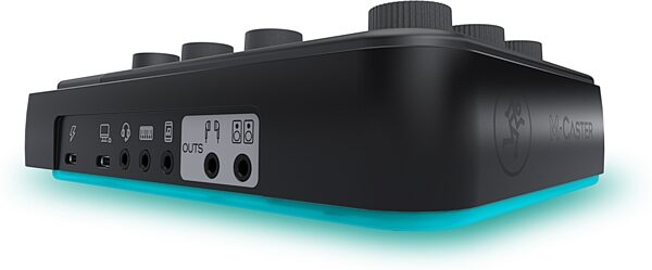 Mackie M-Caster Live Portable Livestreaming Mixer, Black, Action Position Back