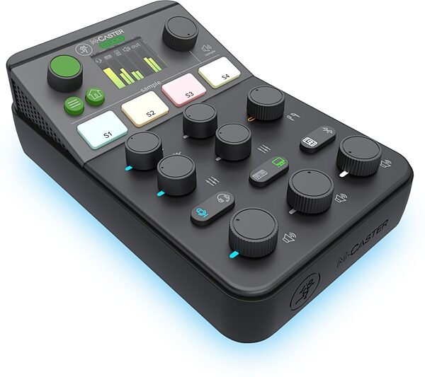 Mackie M-Caster Studio Streaming Mixer, Black, Action Position Back