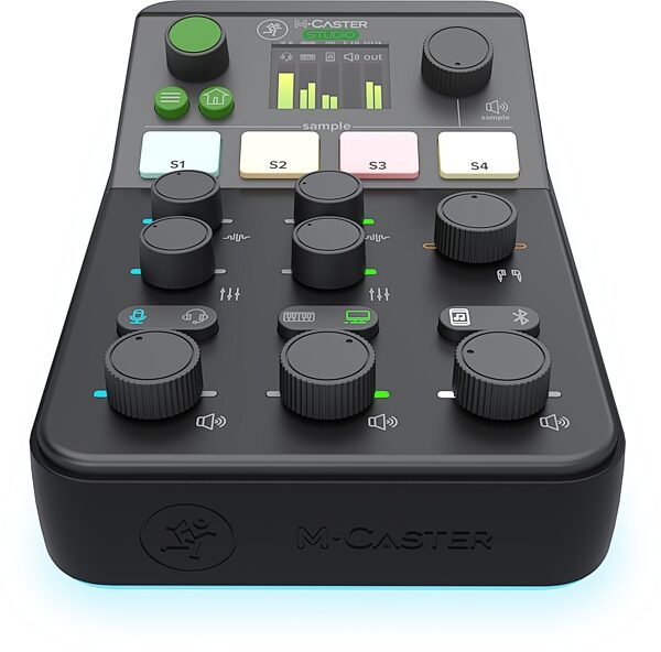 Mackie M-Caster Studio Streaming Mixer, Black, Action Position Back