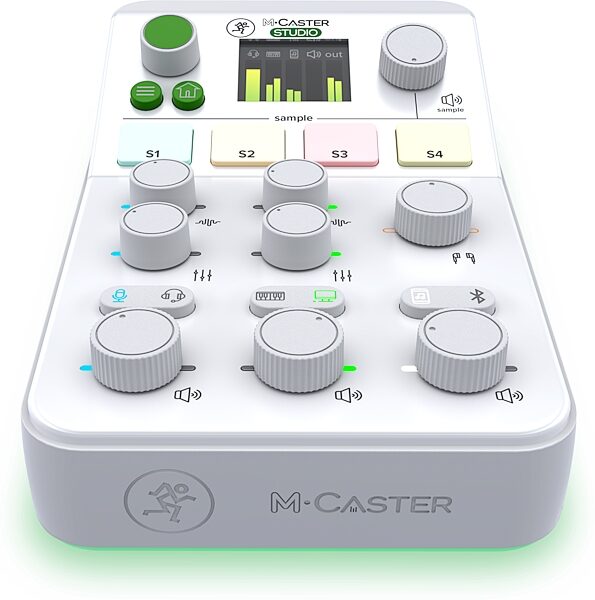 Mackie M-Caster Studio Streaming Mixer, White, USED, Blemished, Action Position Back