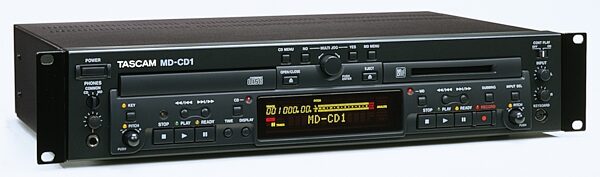 TASCAM MDCD1 Pro CD Player/MiniDisc Recorder, Left angle