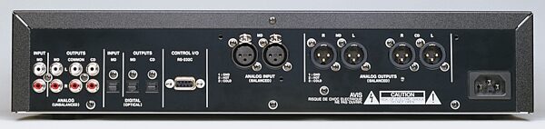 TASCAM MDCD1 Pro CD Player/MiniDisc Recorder, Rear with optional LA-MC1 card