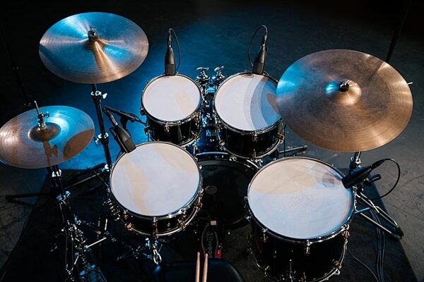Sennheiser MD 421 Kompakt Dynamic Cardioid Microphone, With MZH Drum Clamp, In Use