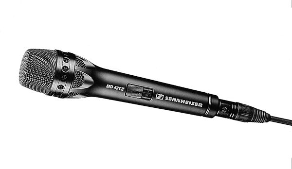 Sennheiser MD431 II Handheld Supercardioid Vocal Microphone, New, Action Position Front