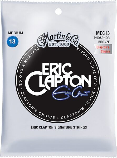 Martin Clapton's Choice Acoustic Guitar Strings, Medium, Action Position Back