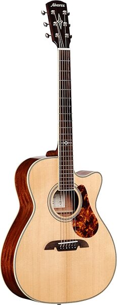 Alvarez Masterworks MF60CEOM Acoustic-Electric Guitar (with Gig Bag), Action Position Back