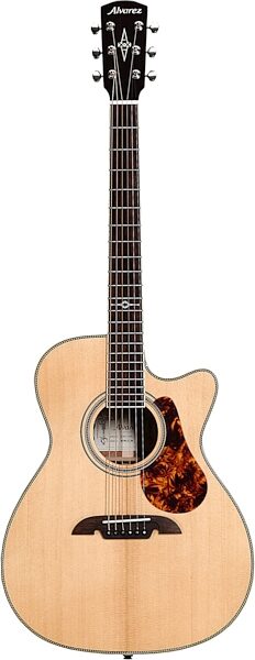 Alvarez Masterworks MF60CEOM Acoustic-Electric Guitar (with Gig Bag), Action Position Back