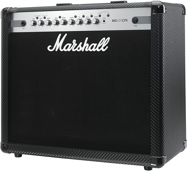 Marshall MG101CFX Carbon Fiber Guitar Combo Amplifier (100 Watts, 1x12"), Left