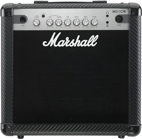 Marshall MG15CFR Carbon Fiber Guitar Combo Amplifier (15 Watts, 1x8"), Main