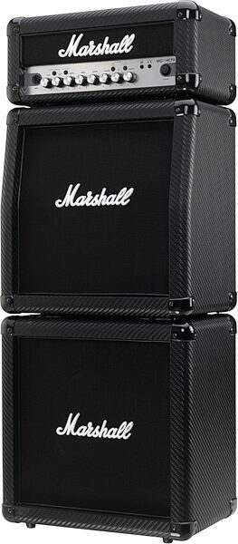 Marshall MG15CFXMS Carbon Fiber Guitar Amp Micro Stack (15 Watts), Left