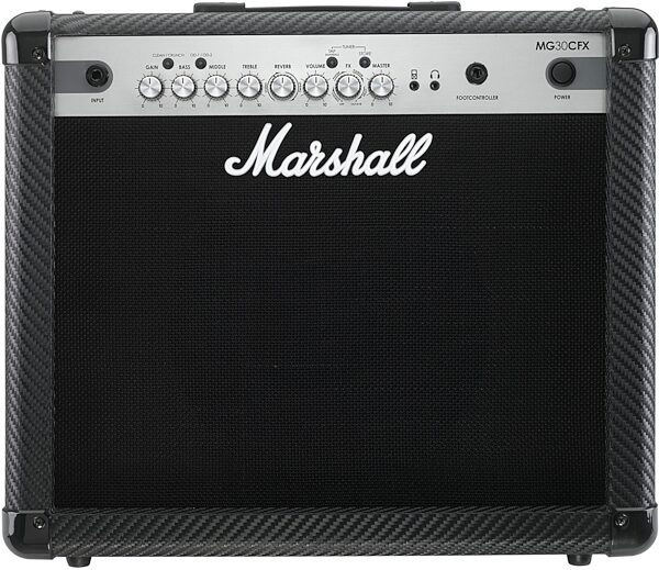 Marshall MG30CFX Carbon Fiber Guitar Combo Amplifier (30 Watts, 1x10"), Main
